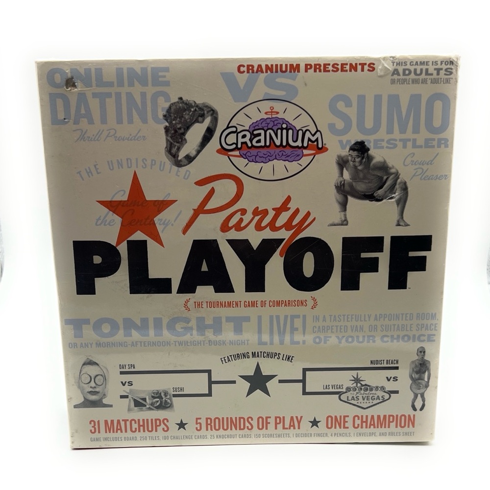 Cranium Party Playoff Board Game Tournament Game Brand New Sealed